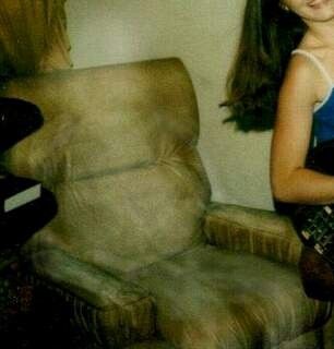 Taking a picture of his daughter in 1987 a Father captured something sitting on the chair in the background that wasnt there when it was taken. #sinisterXparanormal #ghost