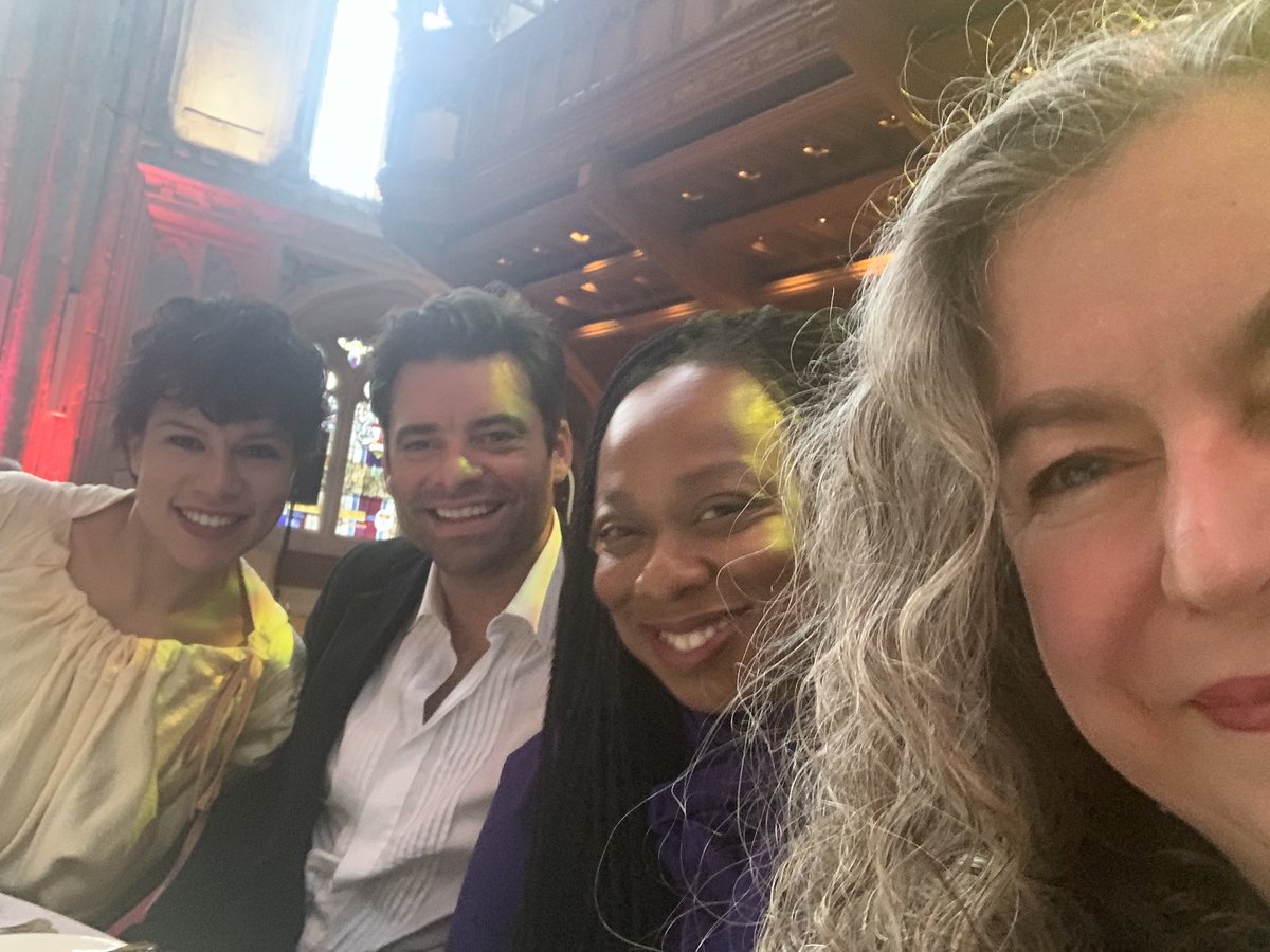 I’m here with Beauty #Rhiannonskerritt, Beast ⁦<a href="/_N_Richardson/">Nicholas Richardson</a>⁩ and ⁦<a href="/NewVicTheatre/">New Vic Theatre</a>⁩ Associate Director ⁦<a href="/vickiamedume/">Dela Victoria Amedume</a>⁩