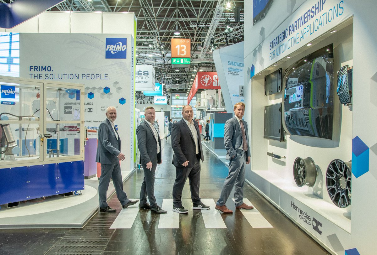 Along the lines of the Beatles’ original! 💿 Meet our colleagues and our AUTOMOTIVE ALLIANCE partners from <a href="/FRIMO_Group/">FRIMO Group GmbH</a>. Interested in carbon fiber and lightweight parts? Visit us <a href="/K_tradefair/">K Trade Fair</a> in H13 B63 and C60.

#autmotive  #k2022