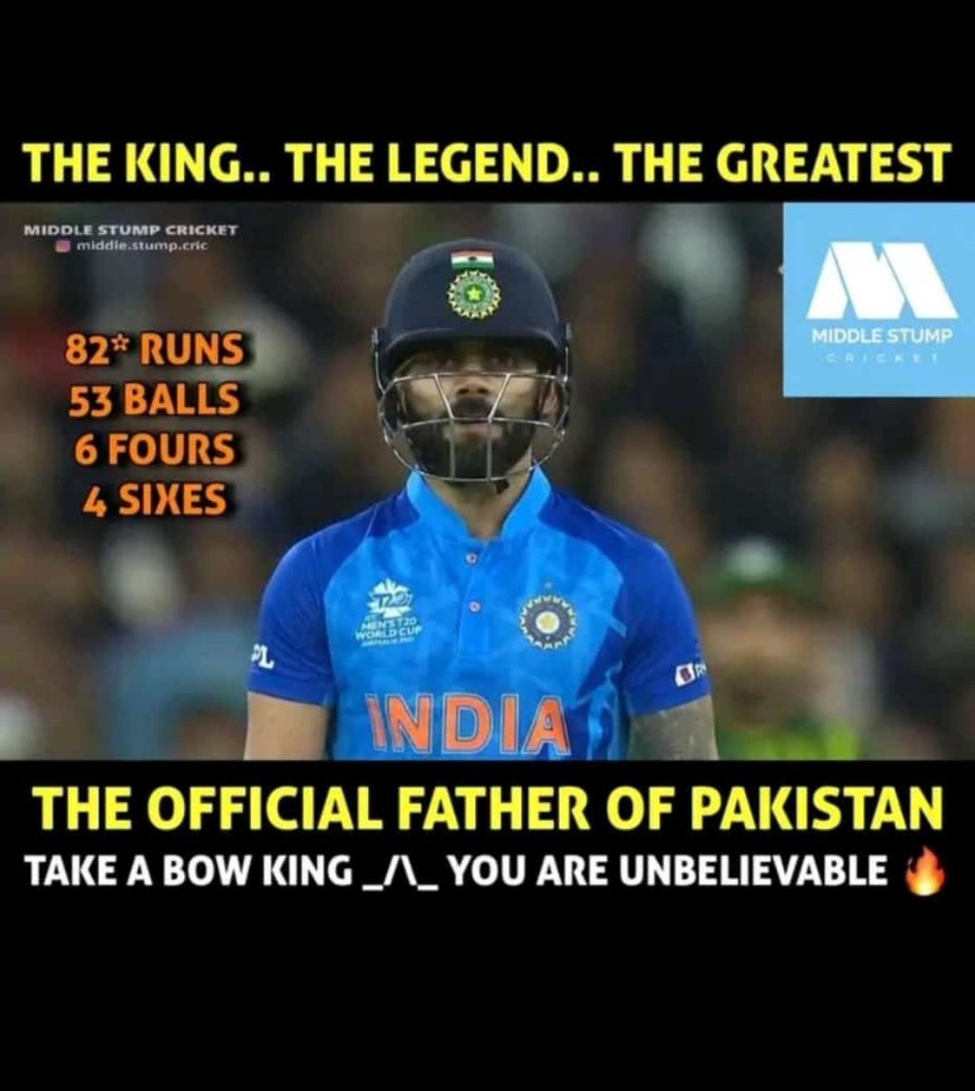 MrigankaDebnat's tweet photo. Once again VK showed his class and proved experience counts above all...take a bow king....1st 11 runs in 20 balls then scores 71 runs in 33 balls...what an acceleration, no wonder why he is known as Chase Master #Run_Machine
#INDvsPAK2022 #WorldCup2022 #ViratKohli https://t.co/NYgqeRQFYo