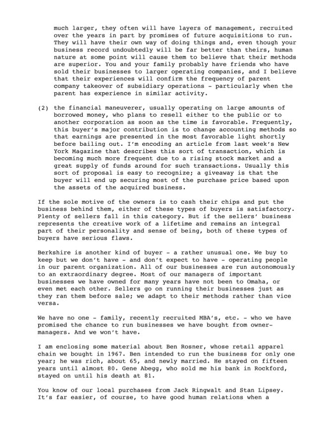 Finding Compounders on Twitter "Warren Buffett’s offer letter to Mr