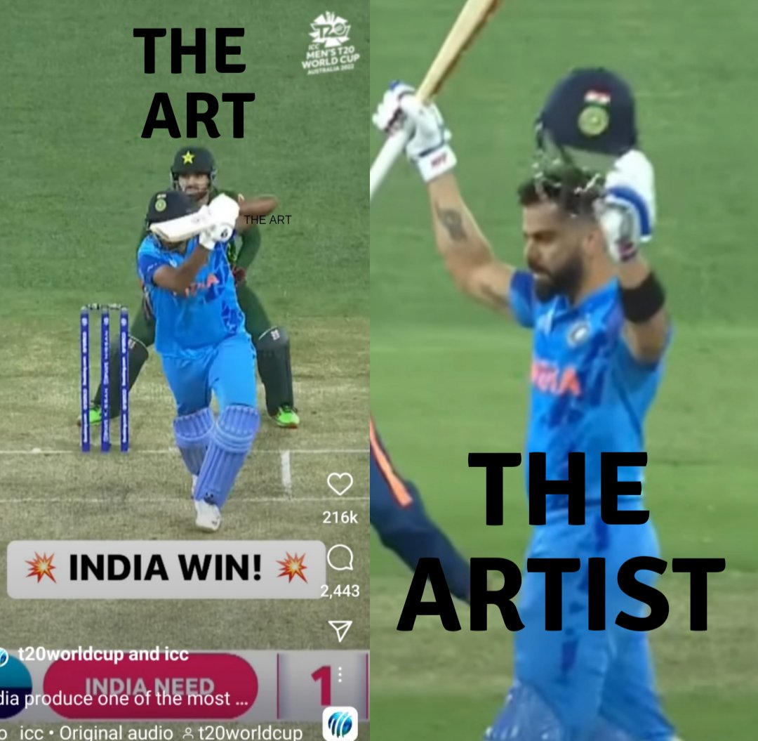 #ViratKohli #INDvsPAK2022 
#indiawins #T20WC2022 #T20WorldCup2022 #cricket2022