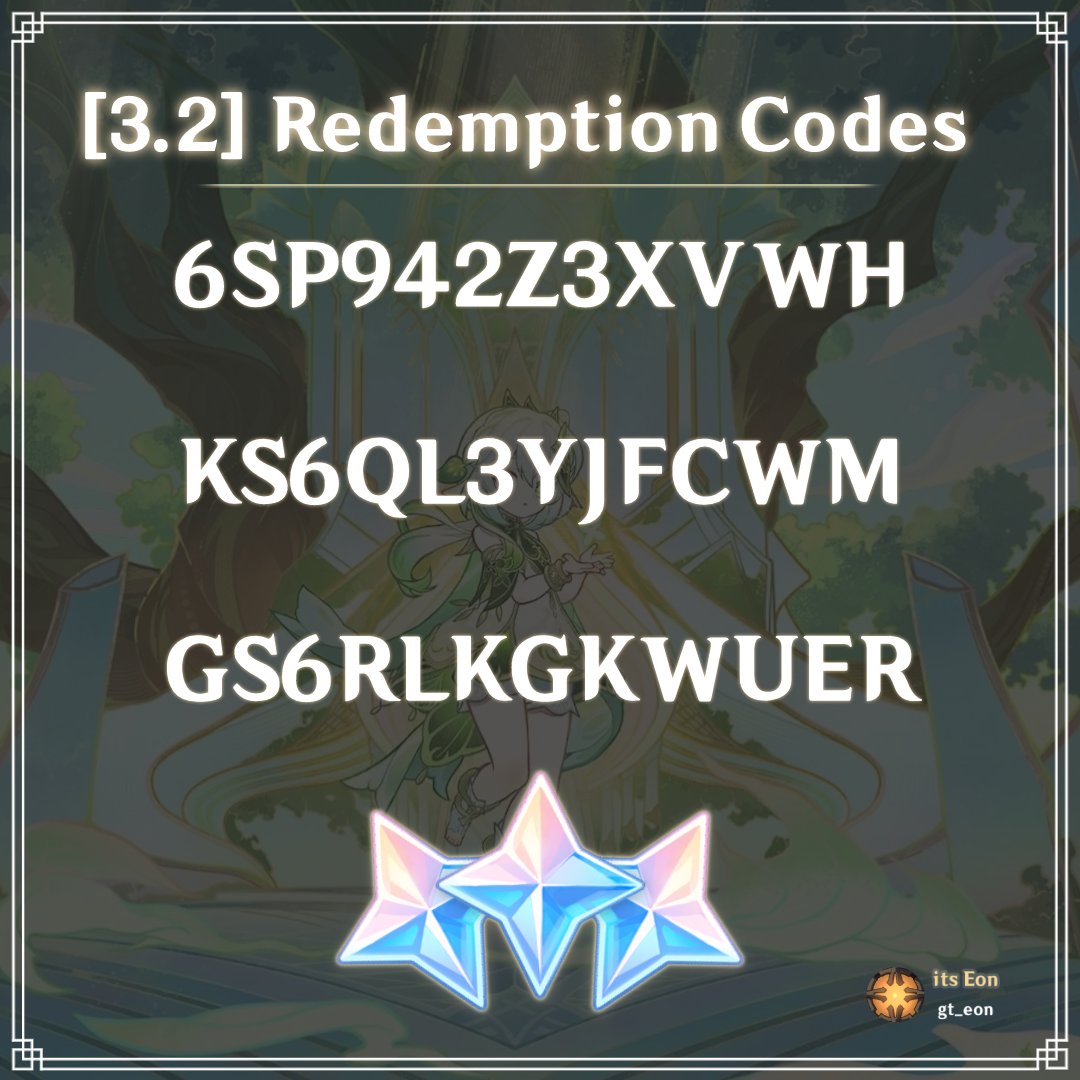 Genshin Impact - Travelers, here are the redemption codes