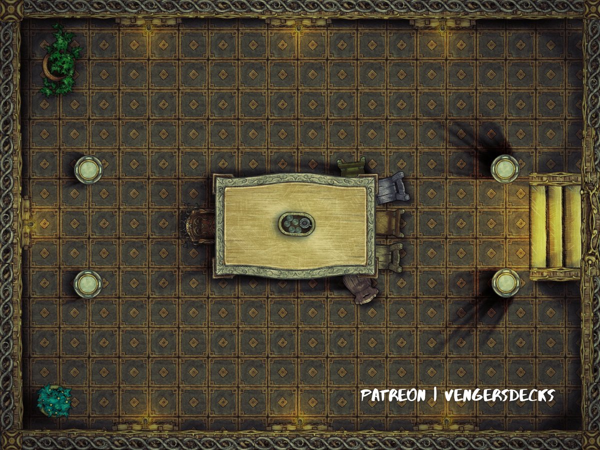vengersdecks's tweet image. "The Interview" is the latest addition to our burgeoning collaborative modular dungeon you can use in your game for free. All the rooms &amp;amp; ready to roll battlemaps are waiting for you at patreon.com/vengersdecks, system &amp;amp; setting neutral! 😀

#VengersDecks #VengersRealm #dnd #ttrpg