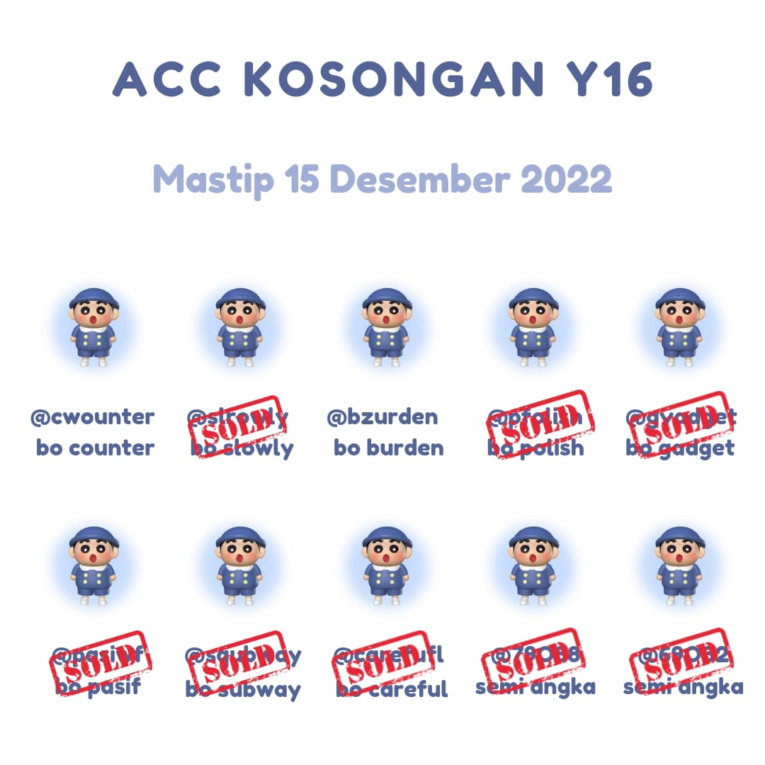 wts akun acc kosongan y16 

 @ mulchar 8k 

• verif all 
• go green
• masuk mt &amp; ht, boleh ditest
• dapat data akun lengkap
• dapat akun gmail