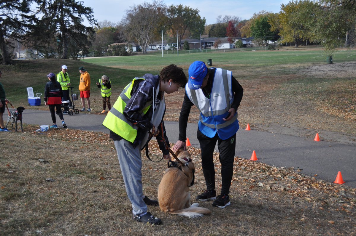 Marshal Azzy, RD Tom and Hamlet Park parkrun Mascot Finn (that is an official position, by the way) celebrating #24 at the finish line!