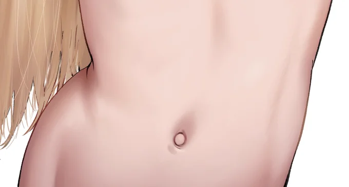 新しいのが何も上げられないのでこの前描いたお腹上げます… 