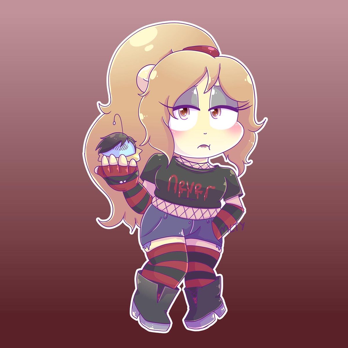 MLTYLive's tweet photo. 🖤 Grungey May ‘n’ Chip 🖤
#VtuberUprsing #vtuber #maydiamond #chipdiamond #SADGO #originalcharacter #chibiart #pngtuber #commissionsopen https://t.co/h86DjxX0Kv