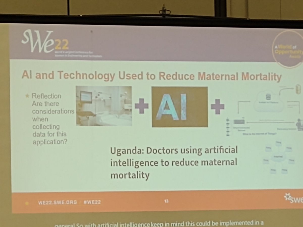 EDFale's tweet photo. Loved this @SWEtalk session on leveraging #ArtificialIntelligence improve black #maternal mortality rates by @LWH_Bos. 

Through #data and bias awareness we can drive better #healthcare solutions and support for #womenshealth, especially during and after #pregnancy. https://t.co/Ty3u3GDatH