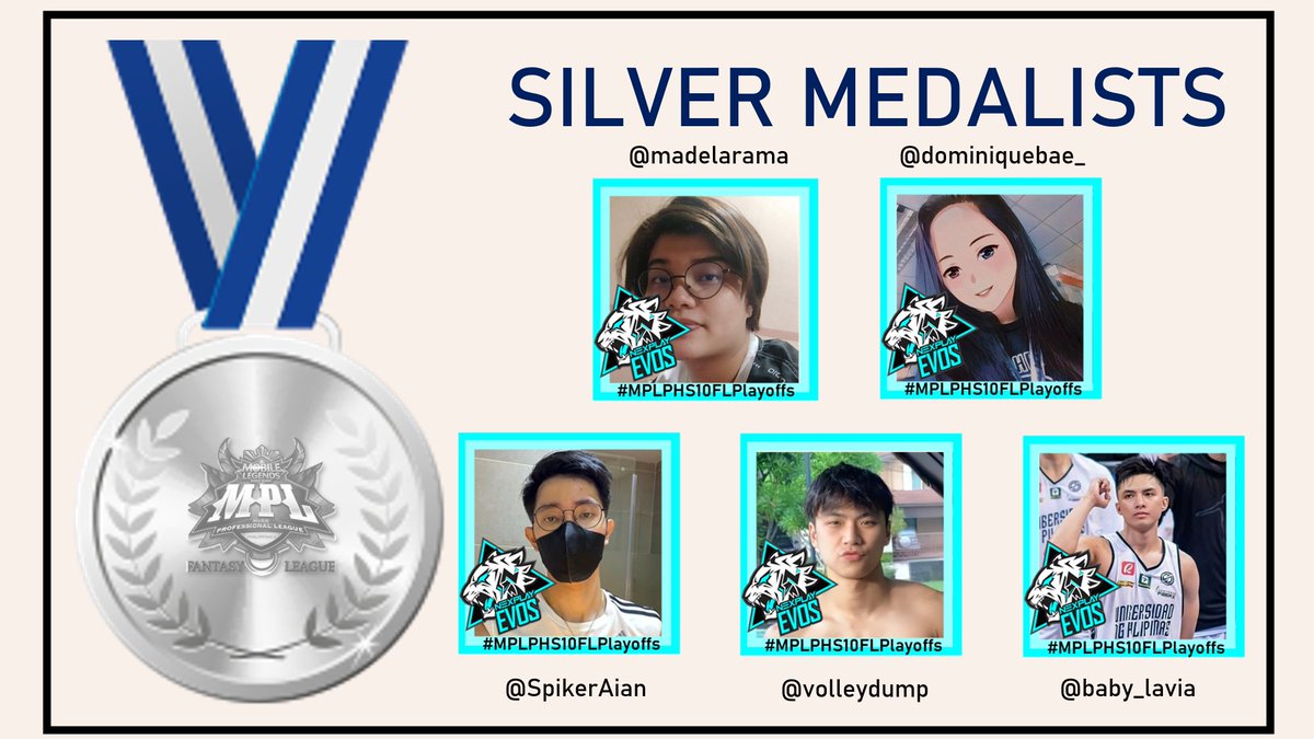 RickrollVicVB's tweet photo. [MPL-PH S10 Fantasy League Awarding]

Congratulations to our silver medalists, Team NXPE!

They almost got the gold, they were so close, what a valiant effort

Let's give it up for NXPE!

@_madelarama_ @dominiquebae_ @SpikerAian @volleydump @baby_lavia 

#MPLPHS10FL https://t.co/T2mfiuphSS