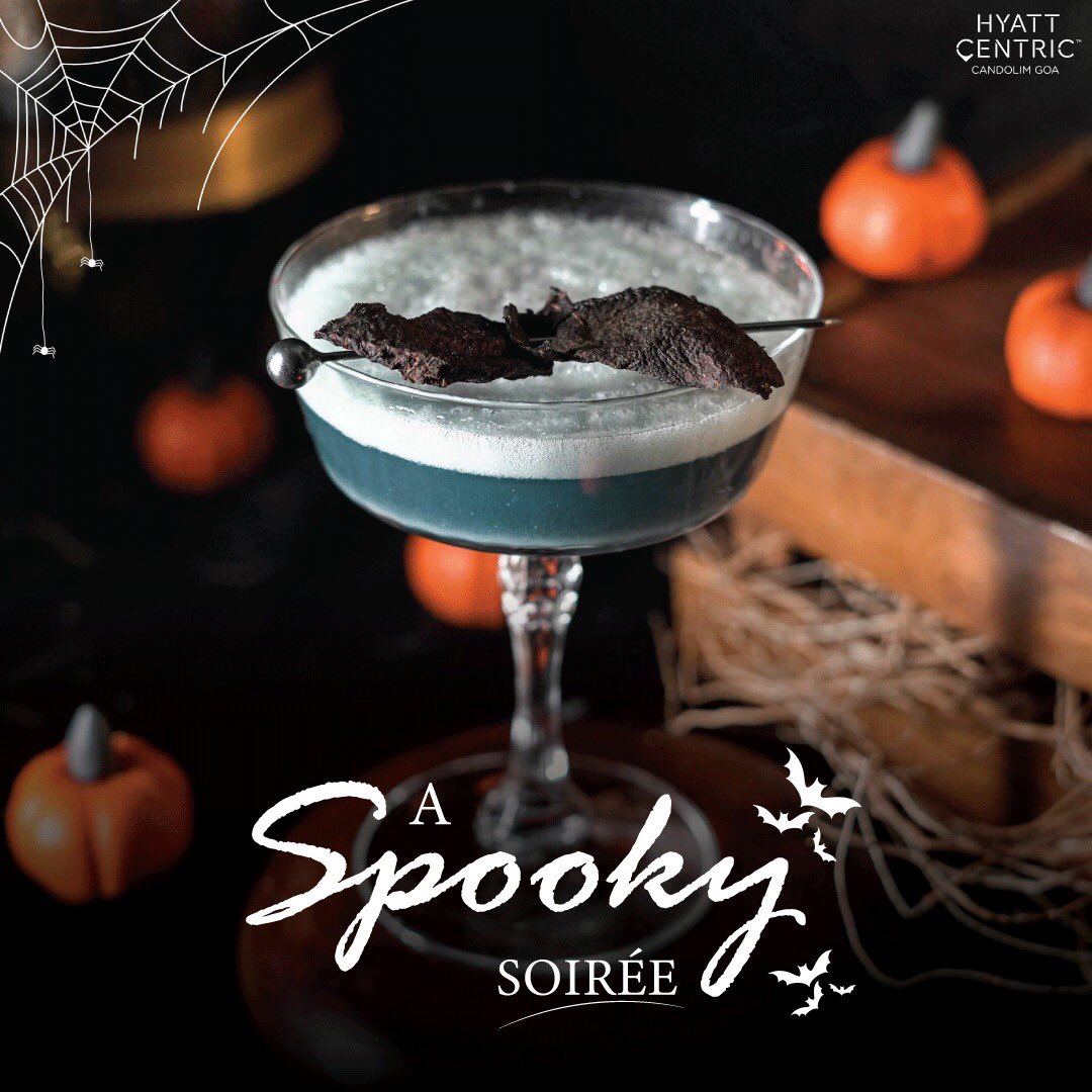 HyattCentricGoa's tweet photo. We bring you the best of specially curated delights to enjoy our Halloween Soirée spread over the entire weekend!

🗓-28th-31st October.  🕖 : 1900 Hours to 2300 Hours 

For more details, call us at +91 9130064069. 

#HyattCentricGoa #Halloween  #Halloween2022 #GrokGoa #NorthGoa https://t.co/BQ4lsTufJt