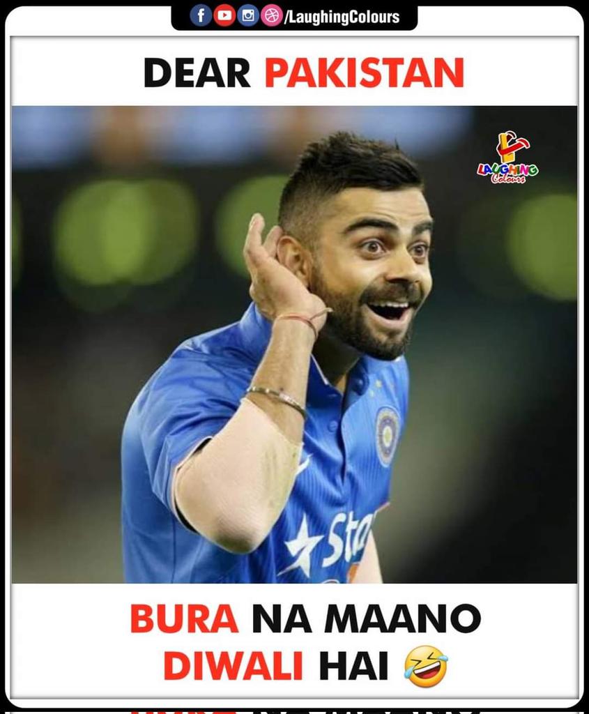 NeileshBhatt's tweet photo. Congratulations Team #India well played #KingKohli..&amp; wish you a very #HappyDiwali https://t.co/xtg5sK45wb