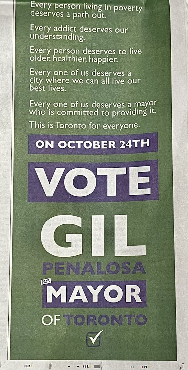 Penalosa_G's tweet photo. EVERYONE DESERVES a safe place to play, nature, affordable home, safe streets to walk &amp; bike, greener mobility, a chance, decent education &amp; job, equal rights, access, our respect, our understanding, a city where we can all live older, healthier, happier.
A #Toronto4Everyone! RT https://t.co/i5Wr5TwjSc