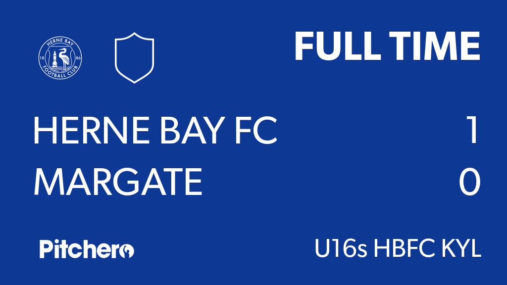 HerneBayFC's tweet photo. FULL TIME: Herne Bay FC 1 - 0 Margate
#HERMAR #Pitchero
https://t.co/NTqSNx0HI3 https://t.co/L8nAEJOOiJ