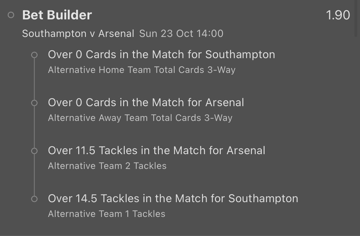 Box2BoxTips's tweet image. 🔴SOUTHAMPTON V ARSENAL🔴

• Card/Tackle BB @ 1.9
• Data backs up that these should come in safely, Jones in charge who’s given out 4+ cards pg this season📊

3u returns 2.7 u profit🤝