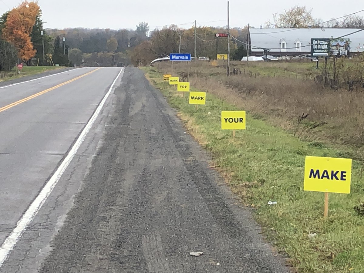 MSchjerning's tweet photo. Like the signs say - MAKE - YOUR - MARK - FOR - MARK!  Voting continues until 8:00 pm Monday evening.  For Progressive Change vote Mark4Mayor.  Please visit https://t.co/8xEik69Gaa to see what I have to say and my thoughts on making SFT the very best it can be! https://t.co/hiPjptl9vL