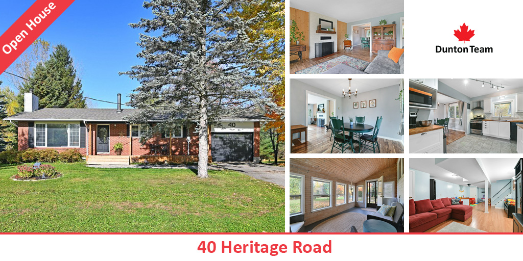 Open House
40 Heritage Road
Today, 2-4pm
dunton.ca/listings/40-he…
#ottawarealestate #ottawaagents #ottawa #duntonteam