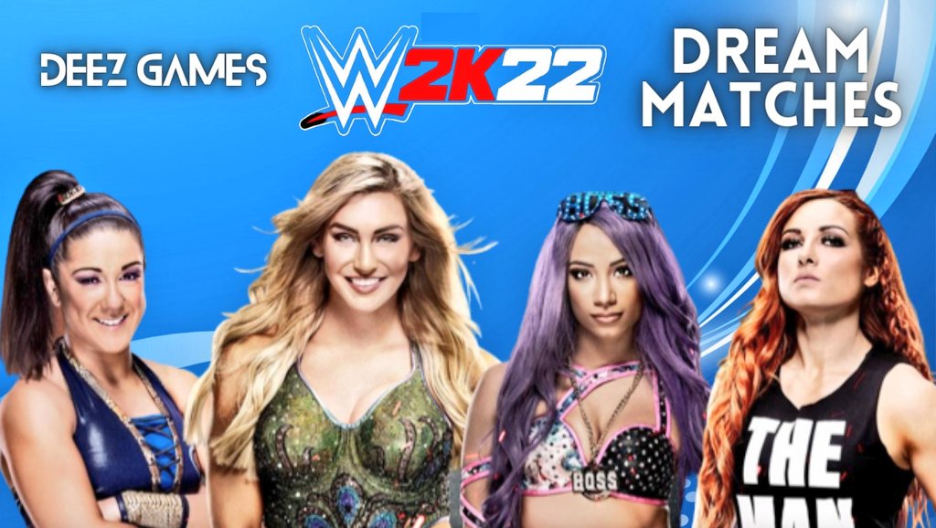 _Deez_Games's tweet photo. NEW #WWE2K22 VIDEO!

https://t.co/YiDRnbe73X

It's time for another WWE 2K22 Dream Match! This time it's Bayley vs Charlotte Flair vs Sasha Banks vs Becky Lynch! The 4HW implode! (I know it happened in NXT!)

@BlazedRTs @sgh_rts @gwild_rt @retweelgend @rt_beam @gamingrtweeters https://t.co/9XhJPyHBgg