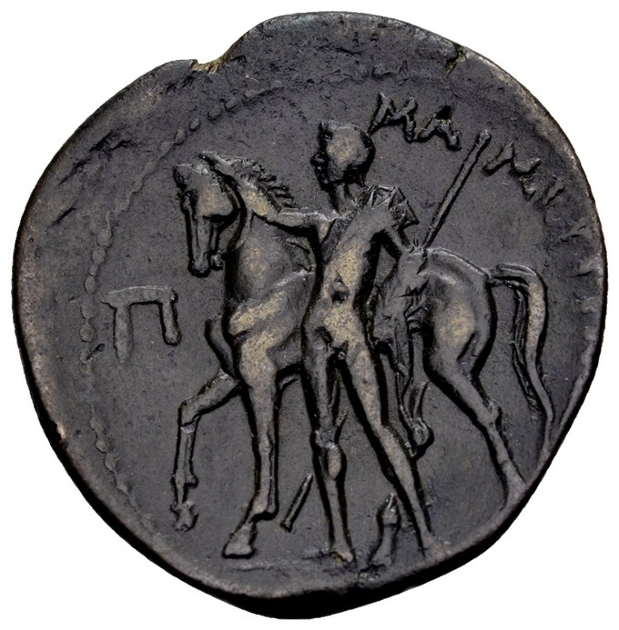 AgoraCoins's tweet photo. This coin comes from the  collection of prof. dr. S. Pozzi, 1846-1918, best known as a celebrated gynecologist and surgeon who was murdered by a disgruntled patient. 
Sicily, Mamertini. Ca. 220-200 BC. Æ pentonkia, 11.79 g.
Boutin 1121 (this coin). 
VF+ 
https://t.co/QGRqg9VtxI https://t.co/0lQ2RZx5A2