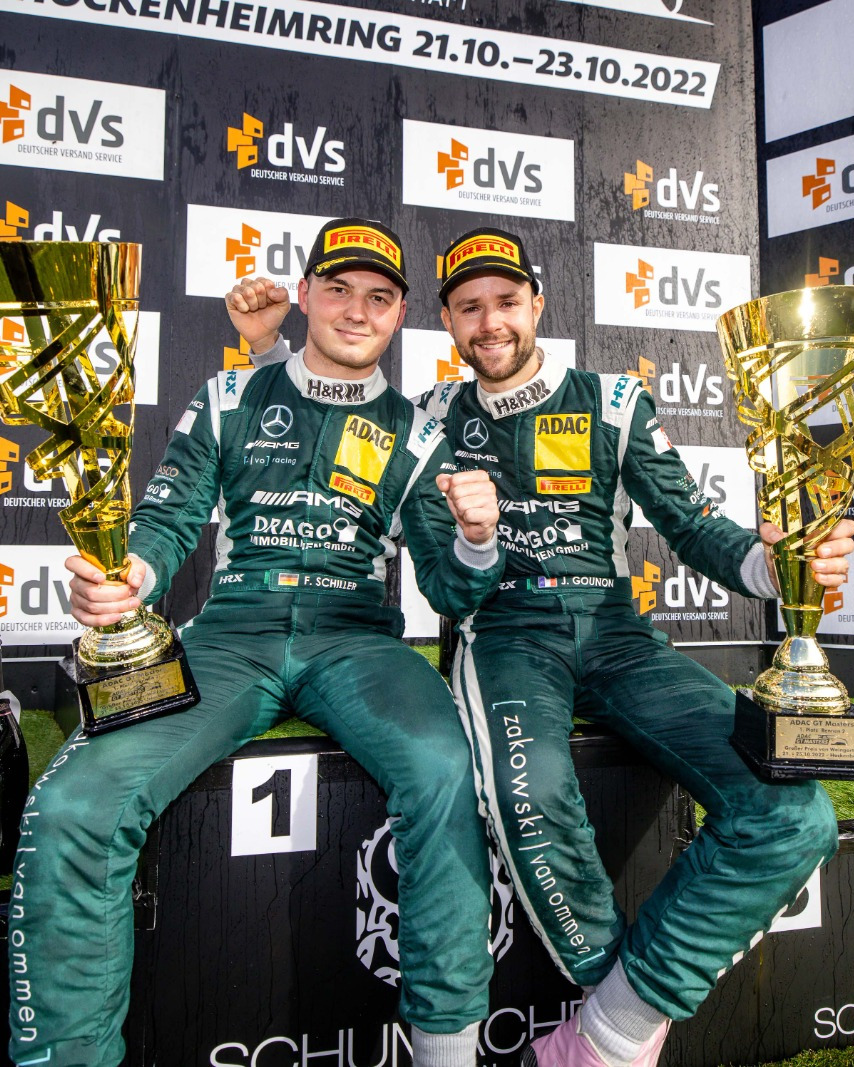 Mercedes-AMG Motorsport (@amgmotorsport) on Twitter photo #GTMasters – It’s a victory in the season finale! 🙌🏁
<a href="/JulesGounon/">Jules Gounon</a>, <a href="/FSchillerRacing/">Fabian Schiller</a> and Drago Racing Team ZVO win <a href="/gtmasters/">ADAC GT Masters</a> Race 2, their fourth victory of the year. Congrats! 👏👏👏
#WeLivePerformance #AMGGT3 #AMG #GTMasters – It’s a victory in the season finale! 🙌🏁
<a href="/JulesGounon/">Jules Gounon</a>, <a href="/FSchillerRacing/">Fabian Schiller</a> and Drago Racing Team ZVO win <a href="/gtmasters/">ADAC GT Masters</a> Race 2, their fourth victory of the year. Congrats! 👏👏👏
#WeLivePerformance #AMGGT3 #AMG