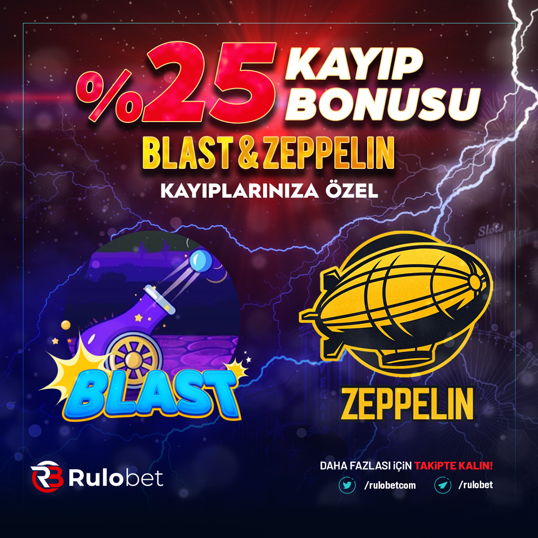 rulobetcom's tweet photo. #Özel #Blast #Zepellin #Casino #Rulobet #Canlıcasino
✈️Blast ve Zeppelin Kayıplarınıza Özel Olarak %25 Kayıp Bonusu Fırsatı !
💸Belgesiz evraksız Günlük 500.000TL çekim fırsatı seni bekliyor
🔸%30 Canlı Casino Kayıp Bonusu
💫 https://t.co/jIgTN1Zqrb💫 https://t.co/KNcTRbRuxe