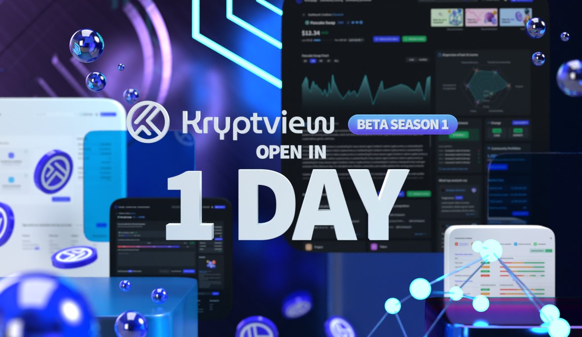theKryptview's tweet photo. 🚨 #Kryptview #Beta D-1

The first #community-driven #crypto-scoring app is about to revolutionize the way people relate to crypto...
See you tomorrow for the grand opening!

Retweet if you know anyone who should know about this 💥

#Research2Earn #DYOr https://t.co/KaQPIoC9OJ