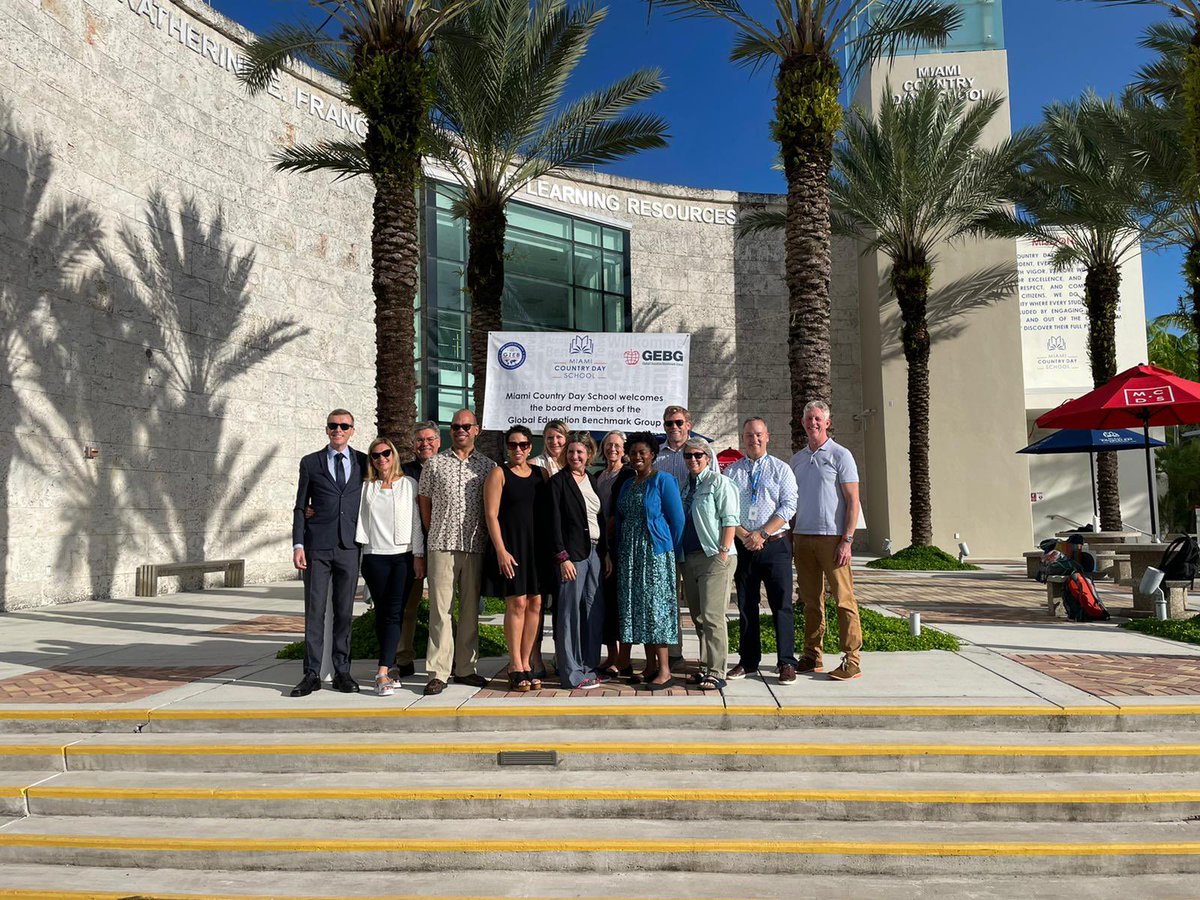 Enormously proud to be a part of the Global Education Benchmark Group board. We just wrapped up two days of meetings at the wonderful <a href="/mcdsbeacon/">MiamiCountryDay</a> in Florida, where we’ve been focusing on strategy, innovation and new opportunities for our 300+ member schools!