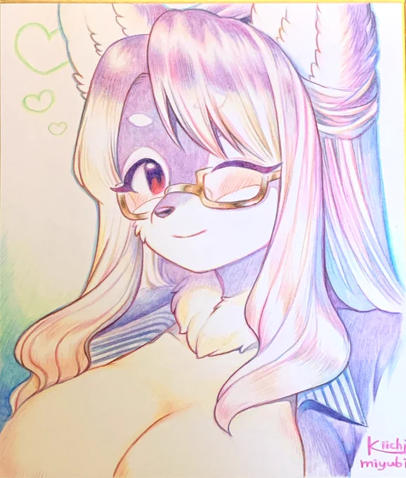 前に描いてお蔵入りした絵。模様の角度間違えたの完成してから気づいた😂 