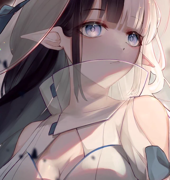 Twitterでイラストあげるとサムネが顔にならないんです( '・ω・`)悔しいから顔アップにしたイラストを投稿してみます(꒪˙꒳˙꒪ )どやぁ 