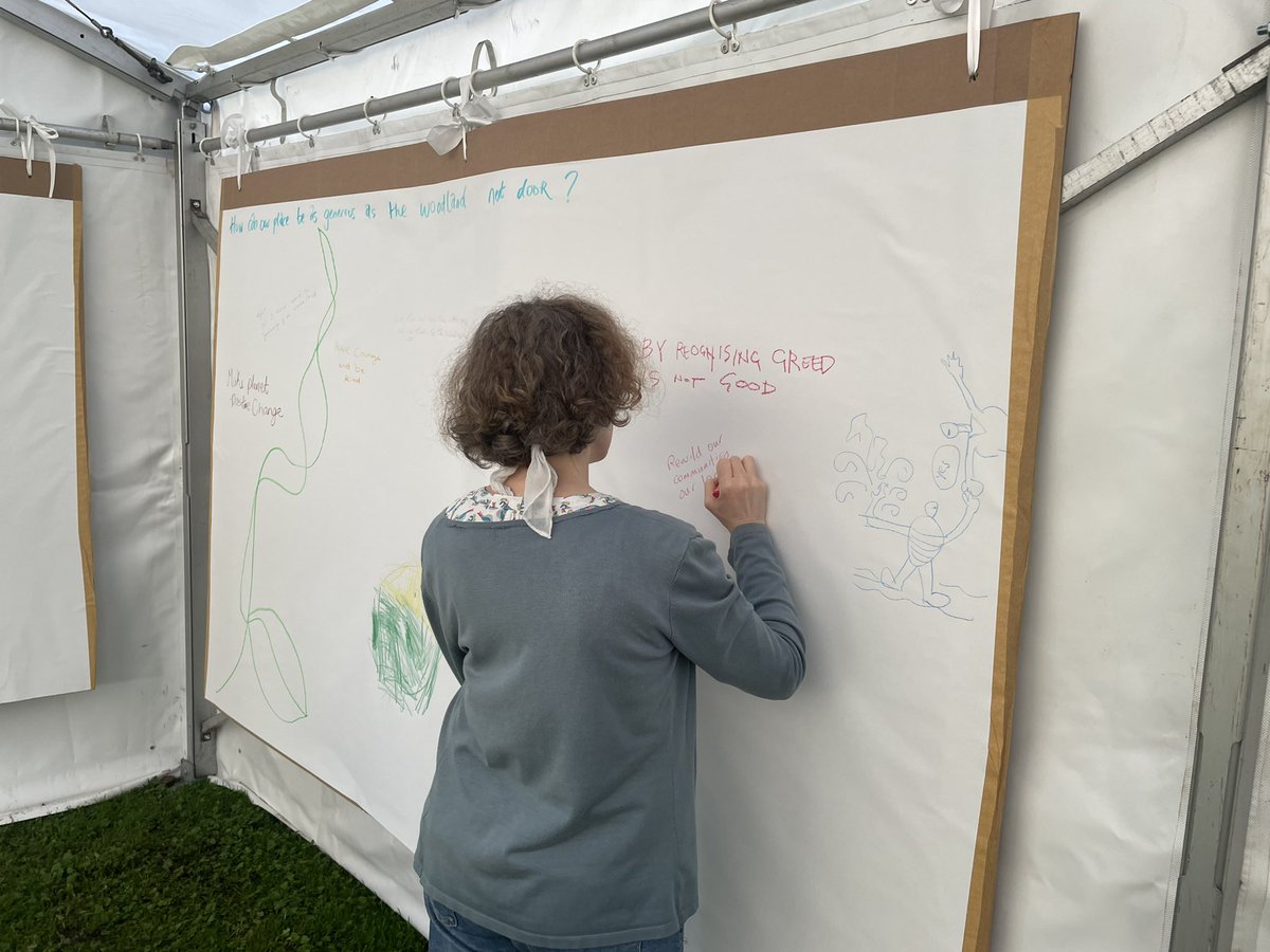 What keeps you awake at night and what gives you hope?

Exploring the Four (floor) Lenses for Ireland with <a href="/IrishDENetwork/">IDEN</a> at #earthrising festival <a href="/IMMAIreland/">IMMA</a>

What gives people hope…?
Community and connection and amplifying the change that’s possible ✊🏼