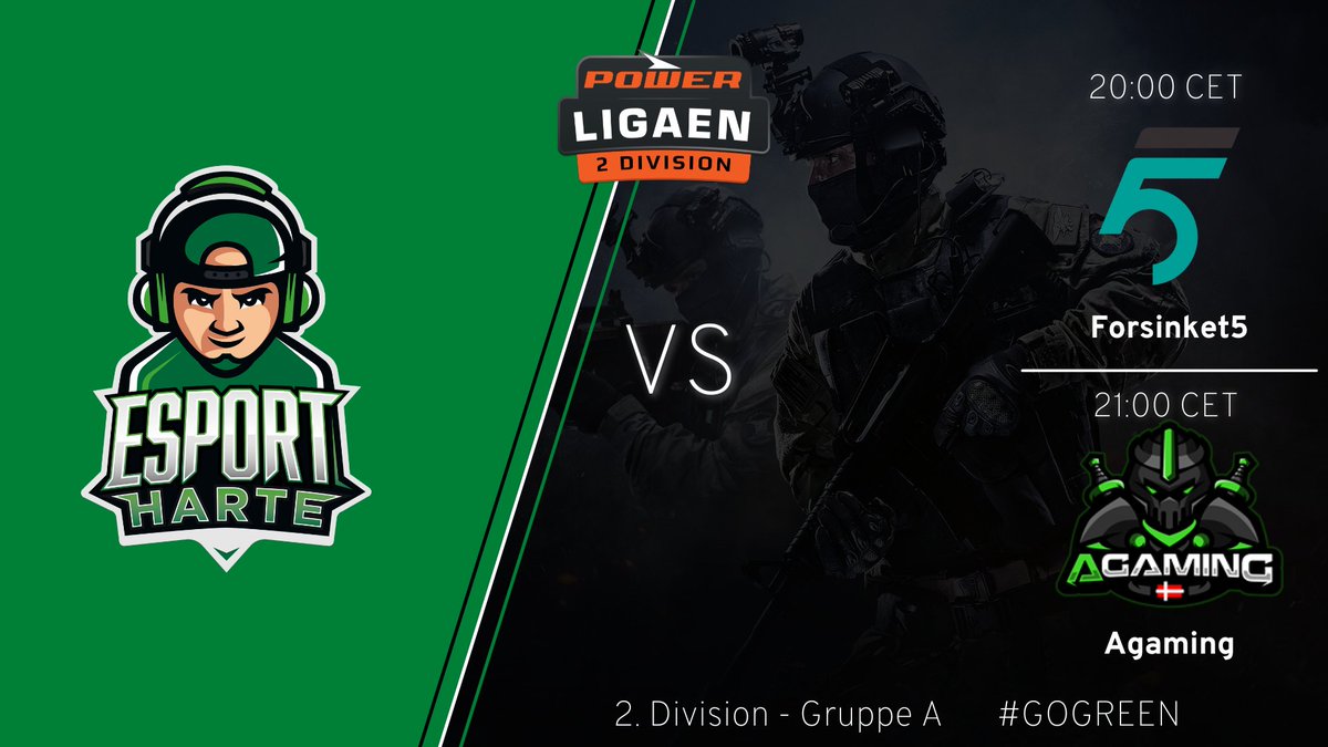 EsportHarte's tweet photo. #Matchday 2. Div
20:00 🆚 @forsinket5
21:00 🆚 #Agaming
@SeppdaCS
@SpeedieCS
@Tubsy1337
@KnutenCS
@Augu_CS
📺https://t.co/gOdeye4ZVL - @Jakesimon75
#GoGreen 💚 https://t.co/gqKmNk8UdI