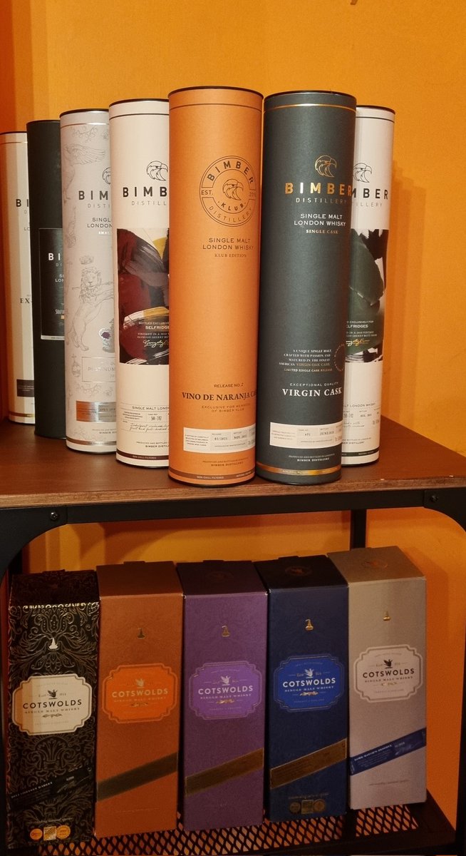 Good to be getting some of the whisky back out of storage and onto a temporary shelf. Apologies for the hideous florescent orange paint.. there is no filter on this, it just truly is that ugly.