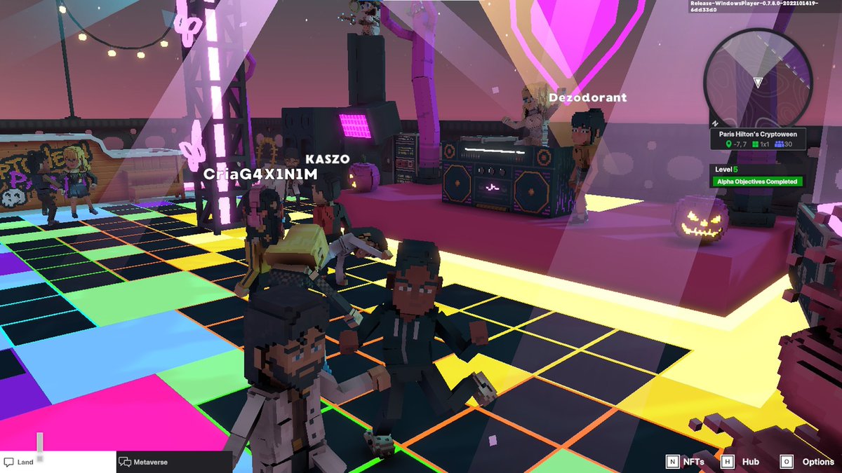 shiriktw's tweet photo. @TheSandboxGame I just participated in the Paris Hilton  #Cryptoween Event. Dancing in the Clock Tower check out my screenshot below!
🎃👇 https://t.co/vjHhMBangj
