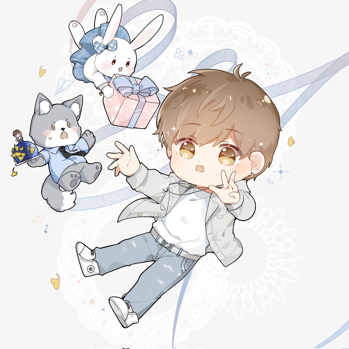 miaoooooo27's tweet photo. 给生贺组打的工【什么嘛我这不是挺能画的吗.jpg】
#恋与制作人 #白起 #BaiQi #ハク #백기 #Gavin https://t.co/ExjVGMLJZA