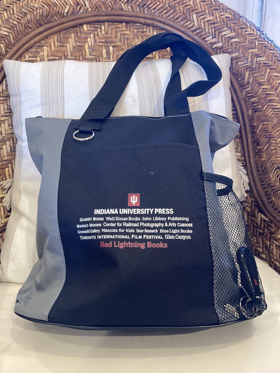 Shoutout to my friends at @iupress (@sophiahebert55 & @abchapli_IUP) for the free tote at #afsam22! This is carrying all of my products for a wedding I’m in this weekend. #SupportUP #friendsinhighplaces