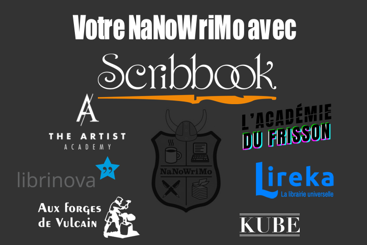 Concours - Votre #NaNoWriMo avec #Scribbook. Pour la 5ème année consécutive, avec nos partenaires 
<a href="/ArtistAcademy_/">The Artist Academy</a>, <a href="/Librinova/">Librinova</a>, @forgesdevulcain, <a href="/la_kube/">KUBE</a>, <a href="/PierreVergeat/">Pierre Vergeat</a>, et <a href="/Lireka_Livres/">Lireka</a>, on vous fait des cadeaux :-) C'est gratuit et ça vous aide : scribbook.com/site/nanoconco…