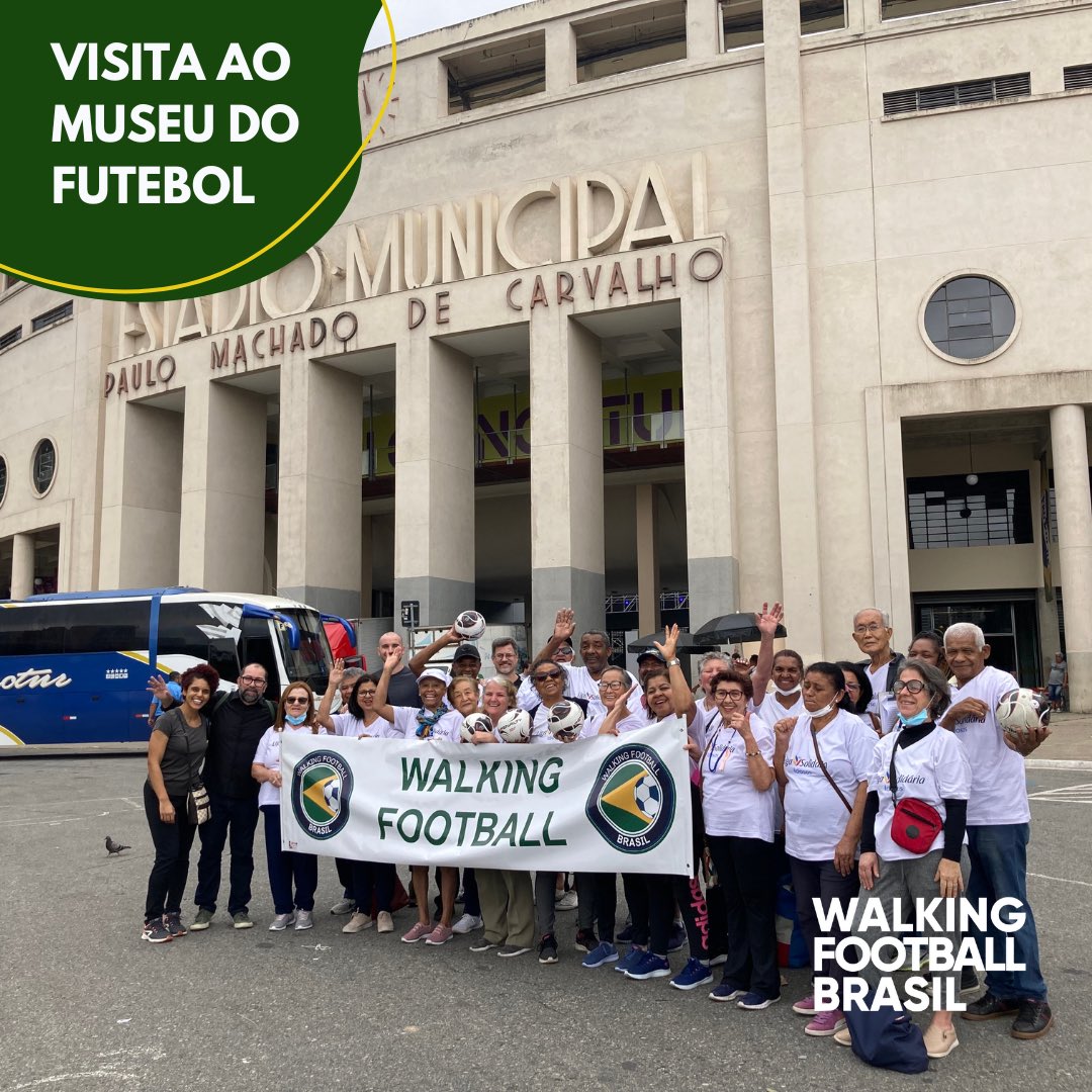 brasil_walking's tweet photo. Walking Football Brasil leva pessoas idosas do Núcleo WFB &amp; Liga Solidaria para visita ao @museudofutebol #pessoasidosas #walkingfootballbrasil #walkingfootballbr #longevidade https://t.co/ZCXhZyRn1L