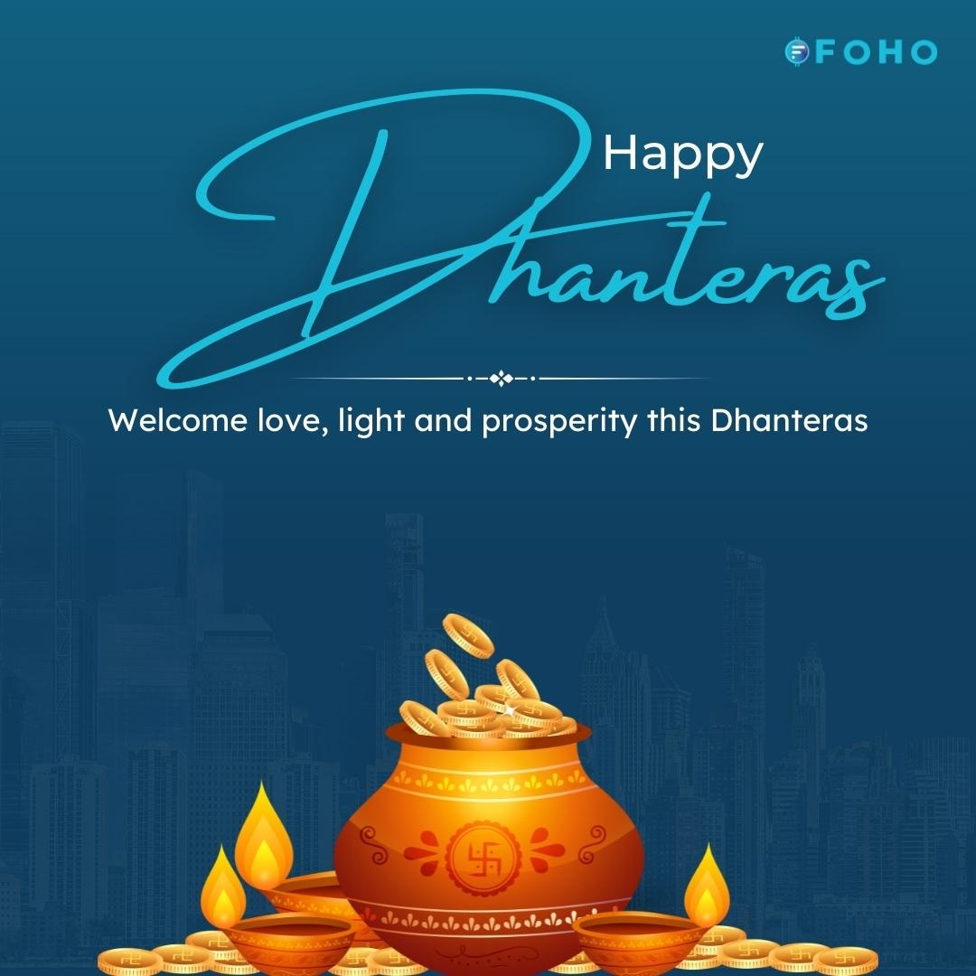 We at FOHO wish you and your family a Happy Dhanteras!

May there be love, light, and prosperity in your lives this Dhanteras
. 
. 
. 
#diwali #dhanteras #festival #india #indianfestival #LetsFOHO $FOHO
