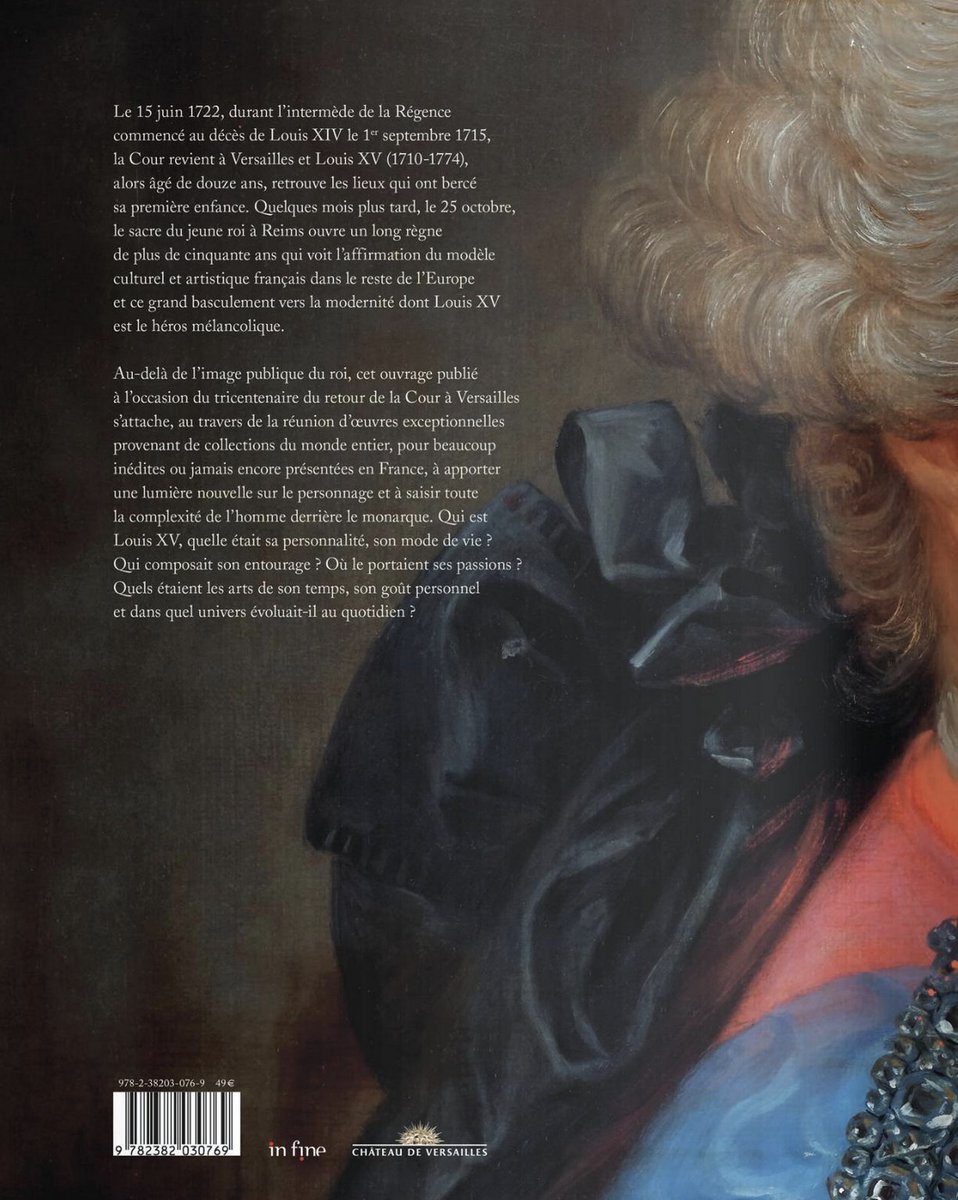 Catalogue de l'exposition du château de Versailles sur Louis XV, vient de paraître chez In Fine