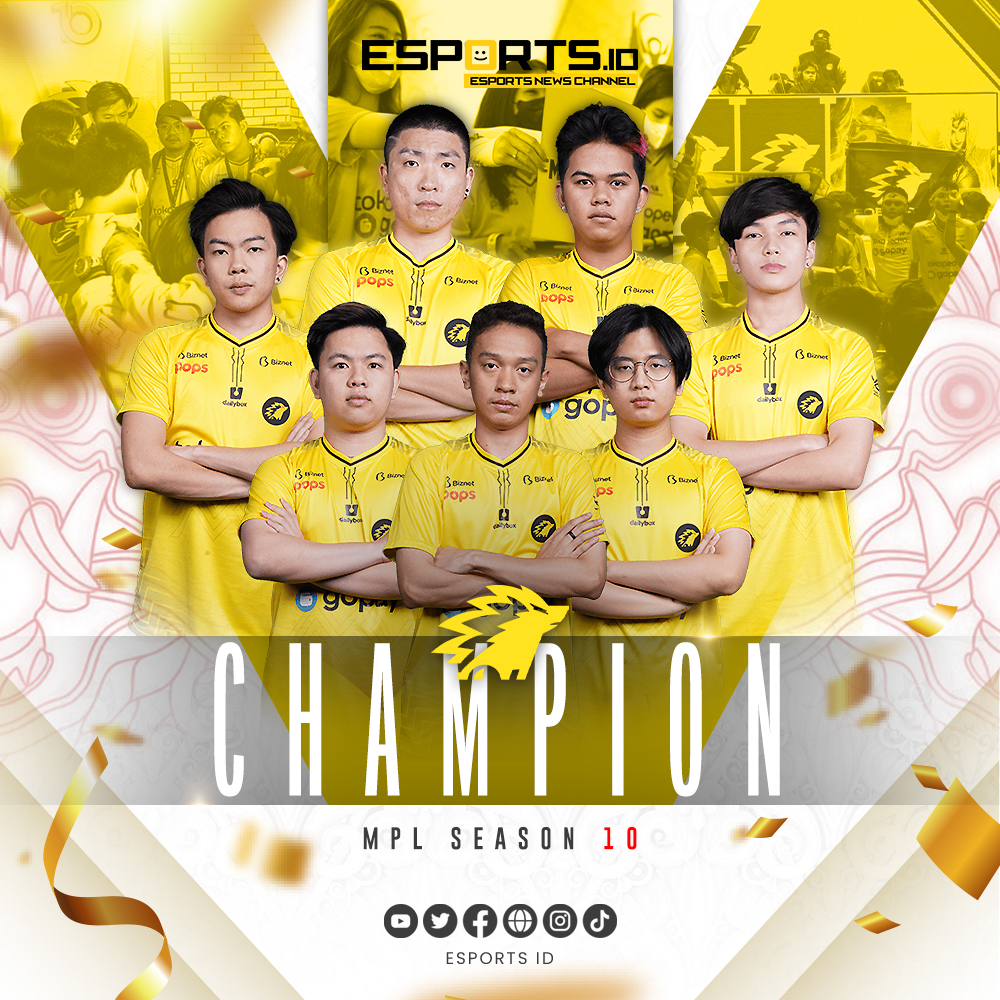 Esports_IDN's tweet photo. Kalahkan RRQ Hoshi 4-1, ONIC juara MPL Season 10 dan memperoleh hadiah total $140,000, sementara tim RRQ mendapat $67,200!
#EsportsID #MobileLegends #MPL #MPLS10 #MPLCelebrat10n #PlayoffsMPL #RRQHoshi #ONICEsports https://t.co/hETVVKQ04b