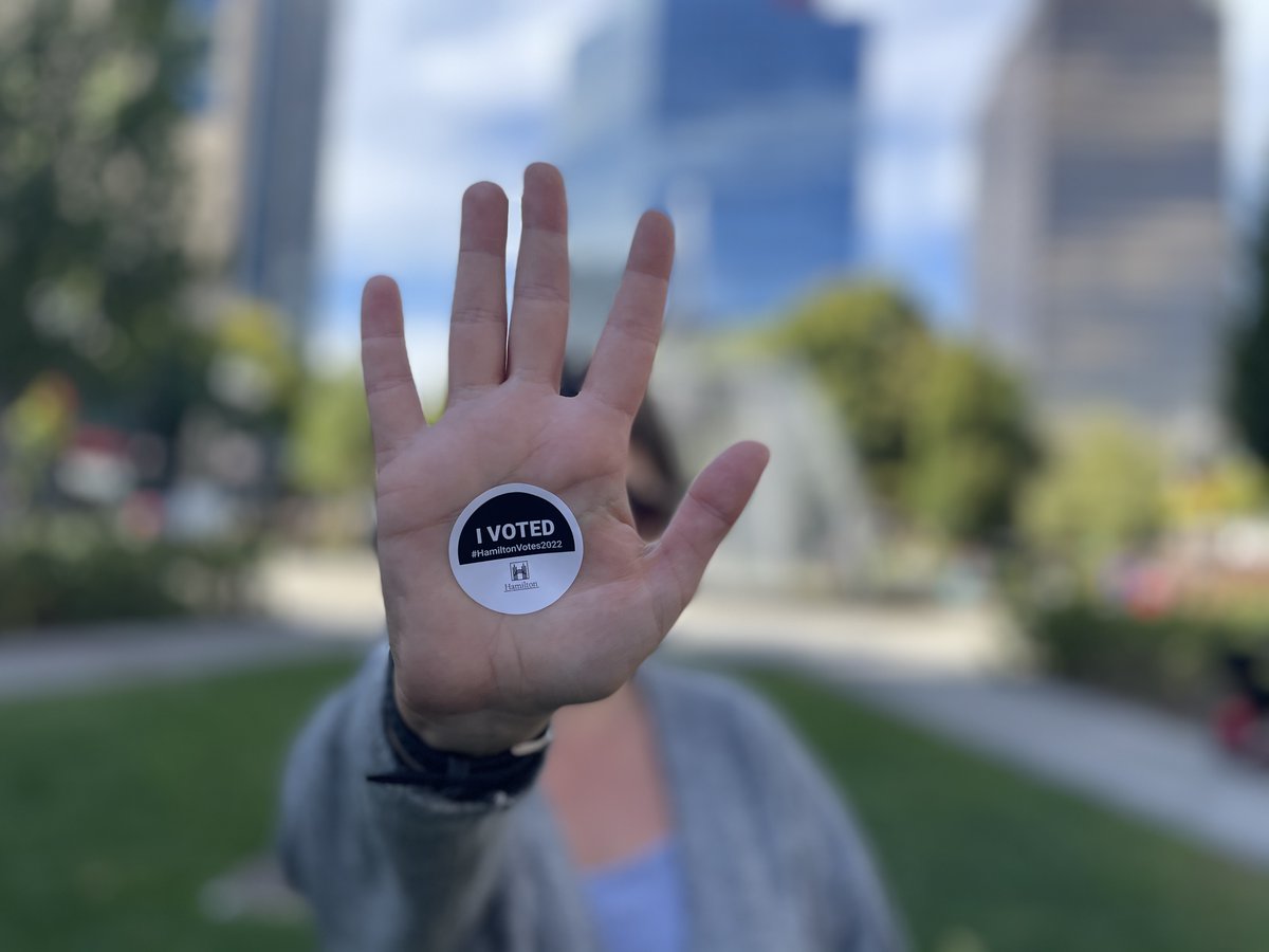 The municipal election is TOMORROW and your vote matters! Eligible voters will vote for Mayor, City Councillor and School Board Trustees. For details on where, when and how you can vote, visit hamilton.ca/elections. #HamiltonVotes2022 #HamOnt