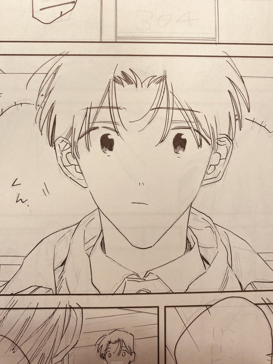 線画(「ボーイフレンド17」7話前編) 