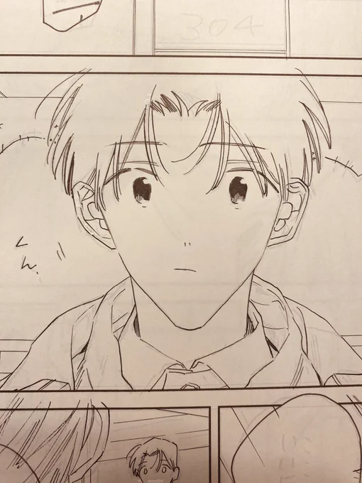 線画(「ボーイフレンド17」7話前編) 