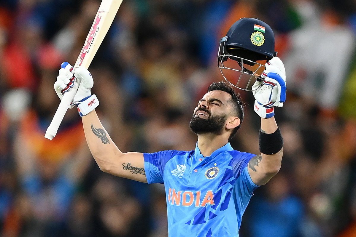 nic_savage1's tweet photo. There were 90,293 spectators at the MCG on Sunday evening, but hundreds of millions around the world witnessed Virat Kohli guide India to a thrilling final-ball victory over Pakistan: https://t.co/giaUicxzIb

#T20WorldCup @newscomauHQ 

📸 Getty Images https://t.co/wDPINdp9KP