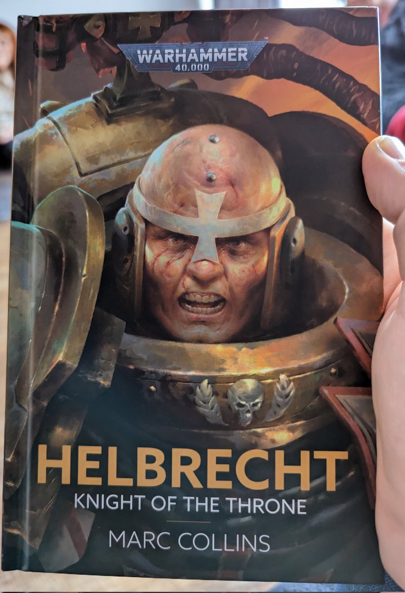 ThomasW85757707's tweet photo. Had a bit of a readers block lately, struggled through a couple books. 
Clearly gone now as I got through Helbrecht in a couple of days! Black templars aren't a favorite of mine but I really enjoyed a more personal story with Helbrecht and one squad. 
Great job by @MalkyDel https://t.co/SYzdZPEiI7