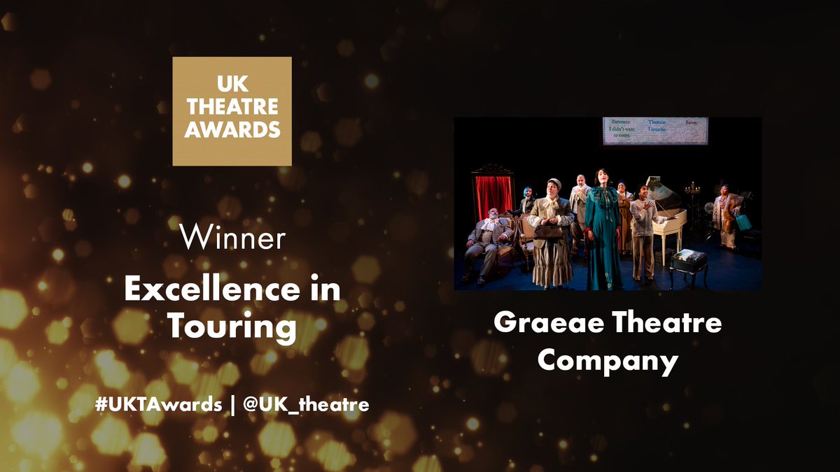 uk_theatre's tweet photo. The wonderful @graeae have been awarded the Excellence in Touring Award for presenting The Paradis Files, a new accessible opera performed by a diverse company of professional Deaf + disabled artists alongside a creative education and outreach programme. #UKTAwards https://t.co/jLM2FpK3Oo