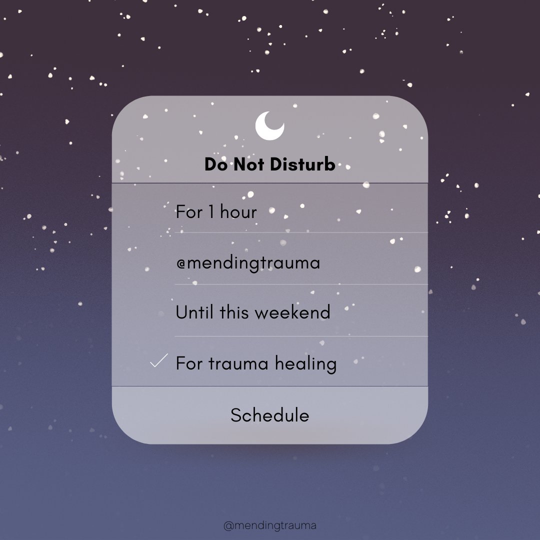 A helpful tip to get deeper sleep is to turn on “Do Not Disturb” or DND on your phone.

You will not be disturbed by notifications or lights from your phone. Give your body the time it needs to sleep and your soul the time it needs to heal.