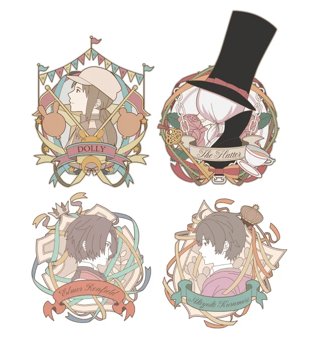 こういうグッズ向きのエンブレム風イラストもできます!!!  
