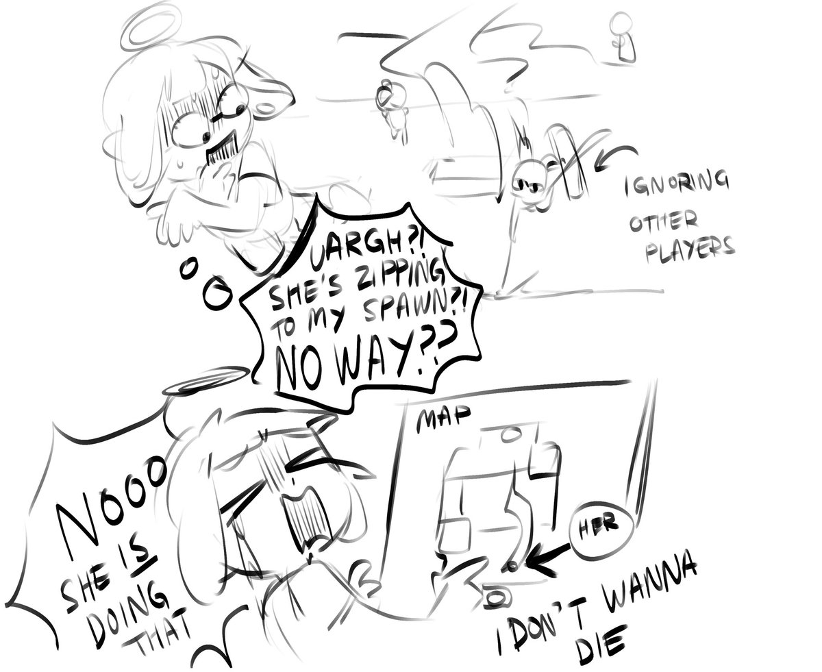 I wanted to draw an incident when I played with @LeeORpogeun….. I feared for my life 