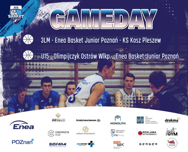 basketpoznan's tweet photo. G_A_M_E_D_A_Y ❗️
#3LM
🏀 Enea Basket Poznań vs KS Kosz Pleszew
📆 23.10.2022
⏱ 19.00
🏟 Hala LOMS, os. Tysiąclecia 43, Poznań
🎥 LIVE fanpage Enea Basket Poznań https://t.co/lZWoA7RjWs